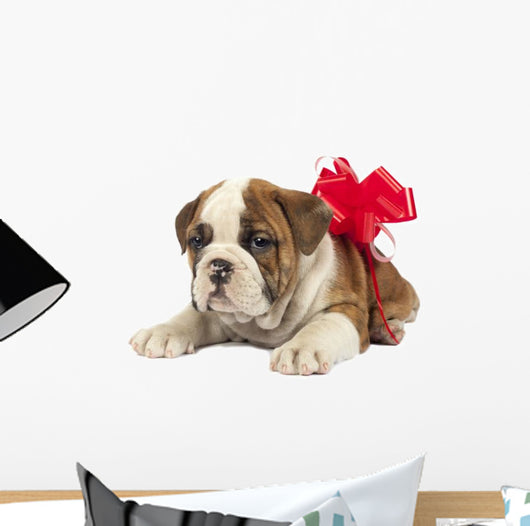 Puppy Present Wall Decal