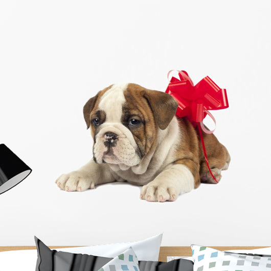 Puppy Present Wall Decal