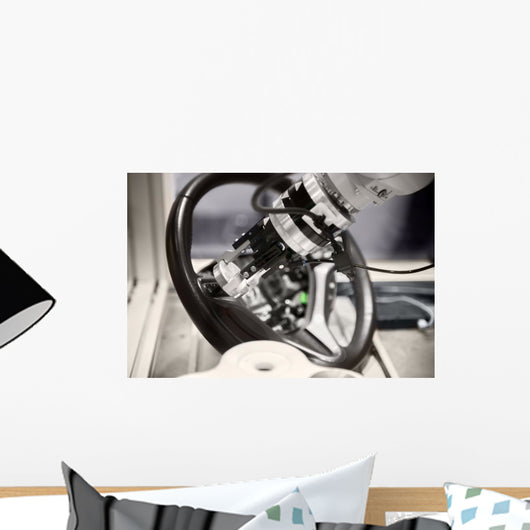 Robotic Arm Tearing down Wall Decal