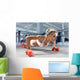 Woman Push-ups Floor Wall Decal