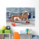 Woman Push-ups Floor Wall Decal