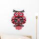 Russian Polka Owl Wall Decal