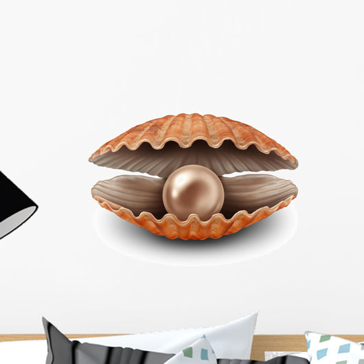 Pearl Open Shell Wall Decal