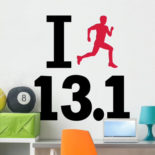 I Love 131 Miles Wall Decal
