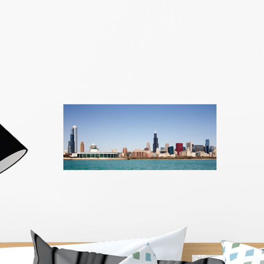 Chicago Skyline Seen from Wall Decal