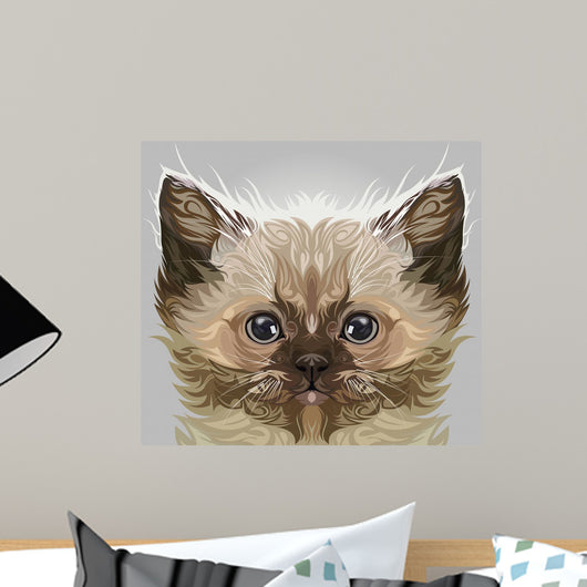 Persian Cat Wall Decal