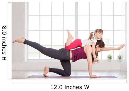 Young Mother and Daughter Wall Decal Design 2