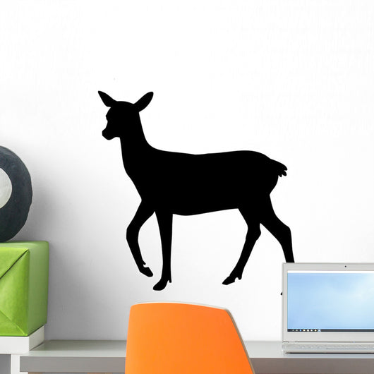 Silhouette Roe Deer Wall Decal