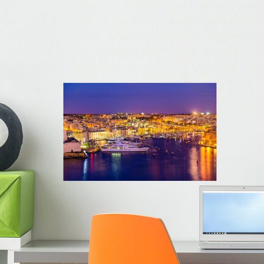 Marina near Valletta Malta Wall Decal