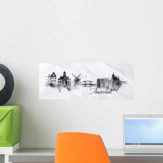 Silhouette Ink Amsterdam Wall Decal