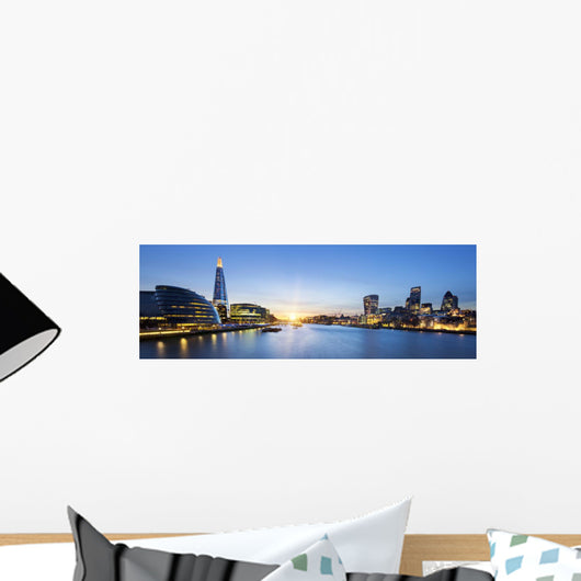 London Skyline Wall Decal Panoramic Wall Decal