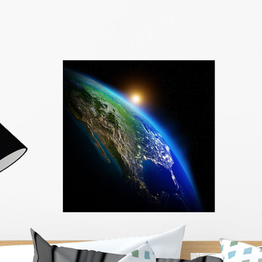 Earth Continents Wall Decal