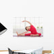 Little Girl Making Gymnastics Wall Decal