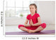 Little Girl Sitting Lotus Wall Decal