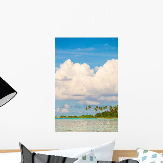 Perfect White Beach with Wall Decal
