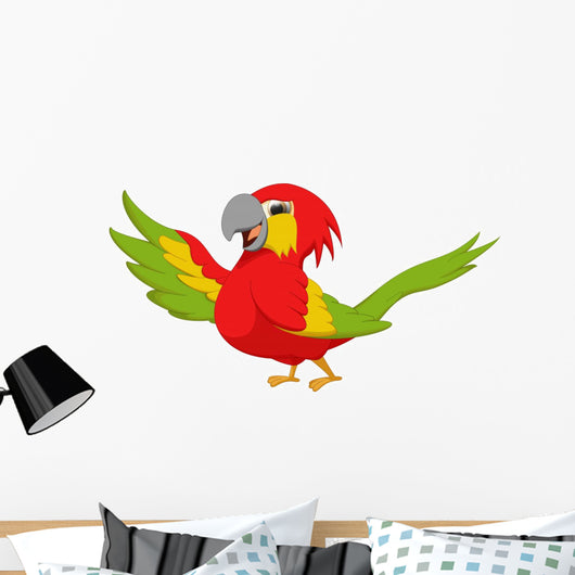 Cute Macaw Bird Wall Decal