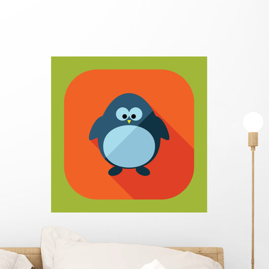 Flat Modern Design with Wall Decal