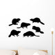 Beaver Silhouettes Wall Stickers Wall Decal