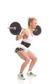 Fitness Girl Liftings Weights Wall Decal