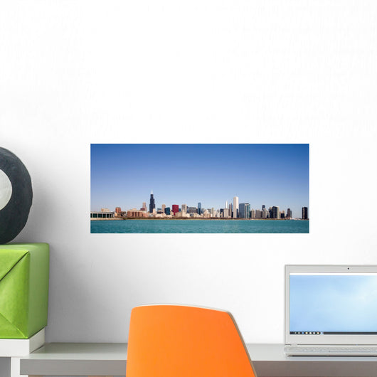 Chicago Skyline Seen from Wall Decal