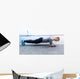 Young athlete is doing push ups Wall Mural