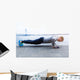 Young athlete is doing push ups Wall Mural