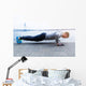 Young athlete is doing push ups Wall Mural