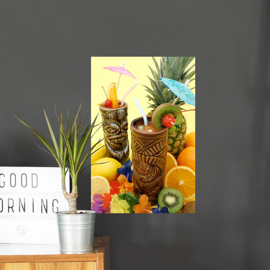 Tropical Cocktails Wall Decal
