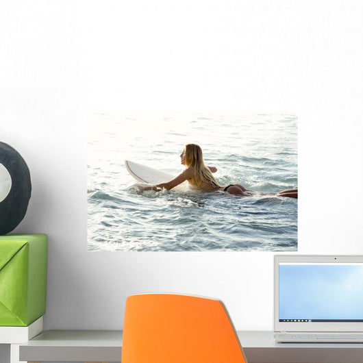 Surfer Girl Wall Decal