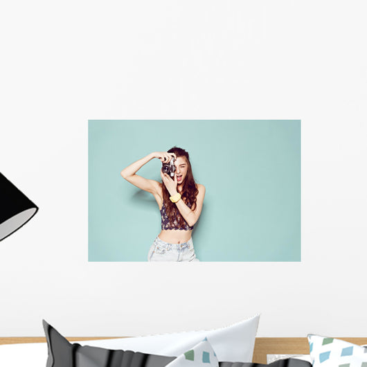Fashion Stylish Woman Dancing Wall Decal