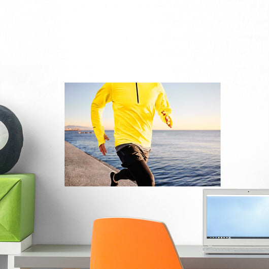 Running Man Male Runner Wall Decal
