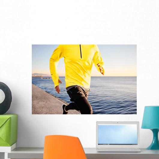 Running Man Male Runner Wall Decal
