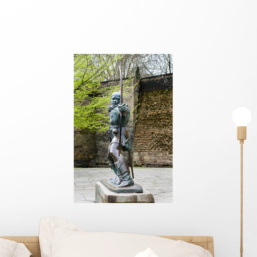 Robin Hood Statue, near Nottingham Castle. Wall Mural