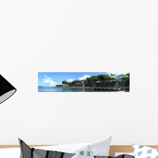 Old San Juan City Wall Decal Panoramic Wall Decal