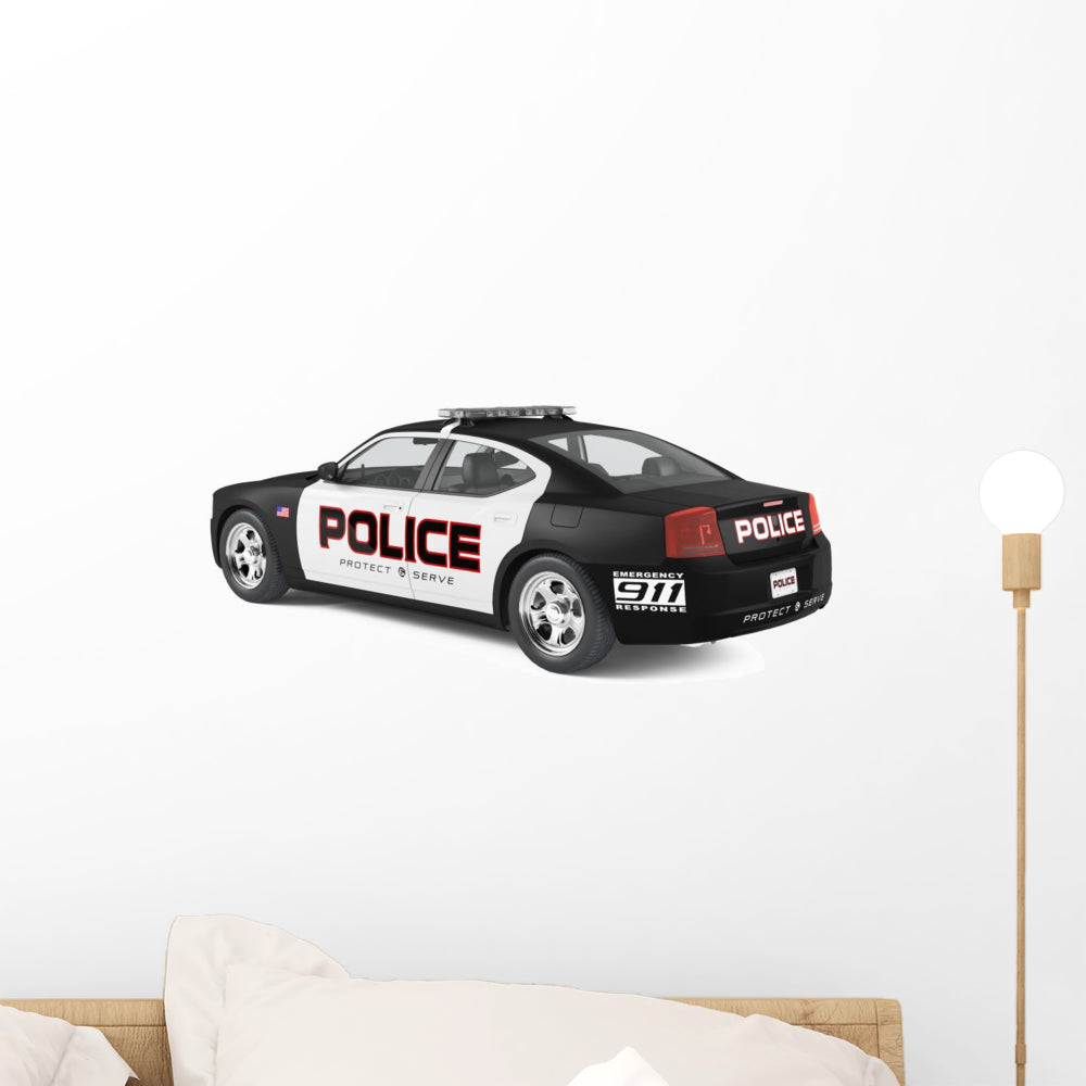 thumbnail image 2 of Police Law Enforcement Department Car Auto Window Vinyl Decal Sticker – White, 10137 2 of 4