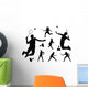 Badminton Player Silhouette Wall Stickers Wall Decal