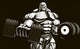 Bodybuilder with Dumbbell Wall Decal