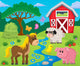 Barnyard Farm Scene Wall Decal