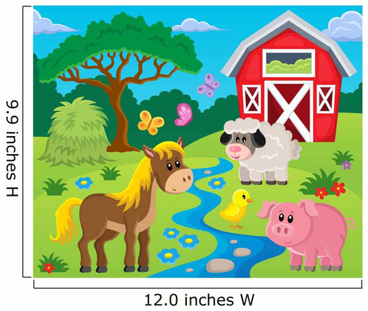 Barnyard Farm Scene Wall Decal