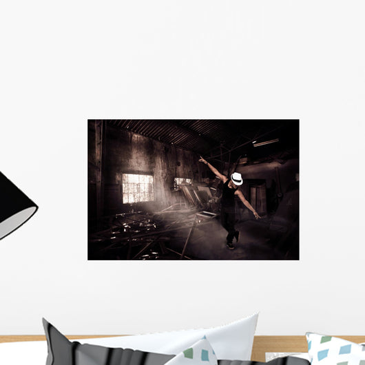 African Guy Is Dancing Wall Decal