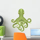 Green Octopus Wall Decal