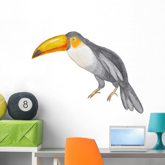 Watercolor Toucan Wall Decal