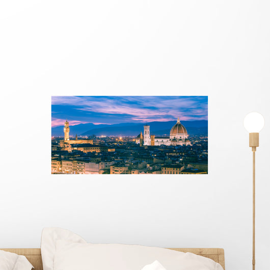 Twilight Duomo Florence Italy Wall Decal