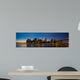 New York Skyline Sunset Wall Decal Panoramic Wall Decal