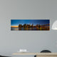 New York Skyline Sunset Wall Decal Panoramic Wall Decal