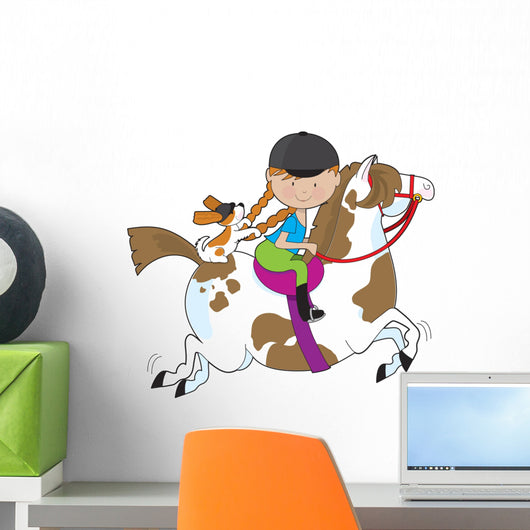 Horsey Holly Wall Decal