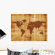 Old World Map Wall Decal