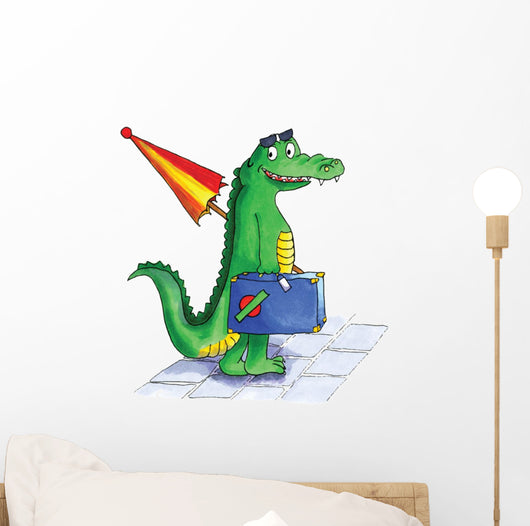 Crocodile Suitcase Wall Decal