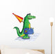Crocodile Suitcase Wall Decal