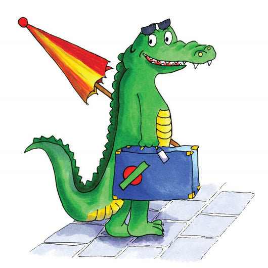 Crocodile Suitcase Wall Decal